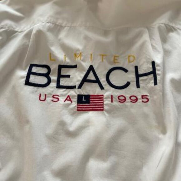 The Limited White Shirt L/S "Beach" Button Down. Small. Oversized - Picture 3 of 8